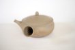Photo4: Tokoname Japanese tea pot Gyokko pottery tea strainer flat shape yakishime 240ml (4)