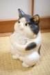 Photo11: Shigaraki Japanese pottery figurine Boss cat H 22.5 cm  (11)