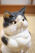 Photo9: Shigaraki Japanese pottery figurine Boss cat H 22.5 cm  (9)