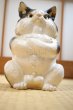 Photo4: Shigaraki Japanese pottery figurine Boss cat H 22.5 cm  (4)