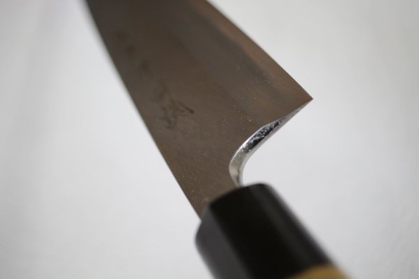 Photo6: SAKAI TAKAYUKI Japanese knife Tokujou Yasuki white-2 steel Mioroshi Deba variety of sizes (6)