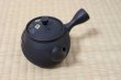 Photo4: Tokoname Japanese tea pot kyusu Komatsu ceramic tea strainer round flower 280ml (4)