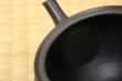 Photo8: Tokoname Japanese tea pot Hokuryu ceramic tea strainer nota black 270ml (8)