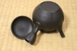 Photo4: Tokoname Japanese tea pot Hokuryu ceramic tea strainer nota black 270ml (4)
