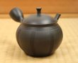 Photo1: Tokoname Japanese tea pot Hokuryu ceramic tea strainer nota black 270ml (1)