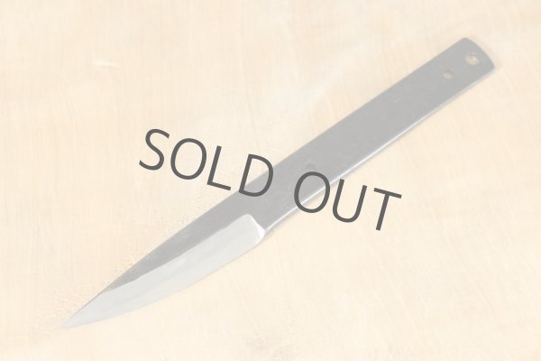 Photo8: Shokei blank blade Kurouchi white 2 steel Hanmaru Tanto Fixed Blade Knife 70mm (8)