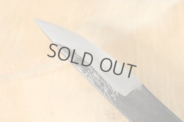 Photo6: Shokei blank blade Kurouchi white 2 steel Hanmaru Tanto Fixed Blade Knife 70mm (6)