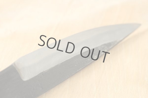 Photo3: Shokei blank blade Kurouchi white 2 steel Hanmaru Tanto Fixed Blade Knife 70mm (3)