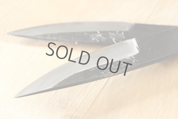 Photo11: Shokei blank blade Kurouchi white 2 steel Hanmaru Tanto Fixed Blade Knife 70mm (11)