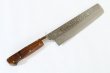 Photo9: Sakai Takayuki Damascus 33 Layer Desert Ironwood Sugihara Handle Nakiri knife 160mm (9)