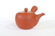 Photo8: Tokoname tea pot kyusu Jinsui Kiwami shudei red natsume 350ml (8)