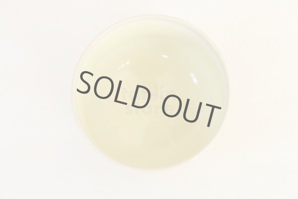 Photo9: Kiyomizu Kyoto porcelain Japanese matcha tea bowl chawan Rinzan light yellow  (9)
