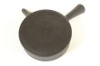Photo6: Tokoname Japanese tea pot Sekiryu pottery tea strainer flat shape shudei black 150ml (6)