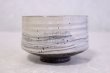 Photo1: Shigaraki pottery Japanese tea ceremony bowl white glaze hakeme matcha chawan (1)