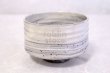 Photo5: Shigaraki pottery Japanese tea ceremony bowl white glaze hakeme matcha chawan (5)