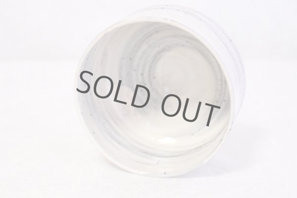 Photo3: Shigaraki pottery Japanese tea ceremony bowl white glaze hakeme matcha chawan (3)