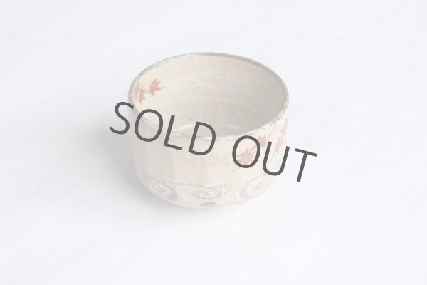 Photo9: Kiyomizu Kyoto Japanese matcha tea bowl chawan Ryoji iroe autumn leaves pottery (9)