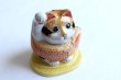 Photo6: Japanese Lucky Cat Kutani Porcelain Maneki Neko yonhachi oukoku H 14.5cm  (6)