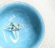 Photo4: Kiyomizu porcelain Japanese sake guinomi Junzo Okayama seiji blue craze origami bird cup (4)
