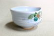 Photo4: Kiyomizu Japanese pottery tea ceremony matcha bowl chawan Ryoji light blue plum (4)
