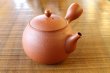 Photo2: Tokoname pottery YT Japanese tea pot kyusu shudei Komatsu red 220ml (2)