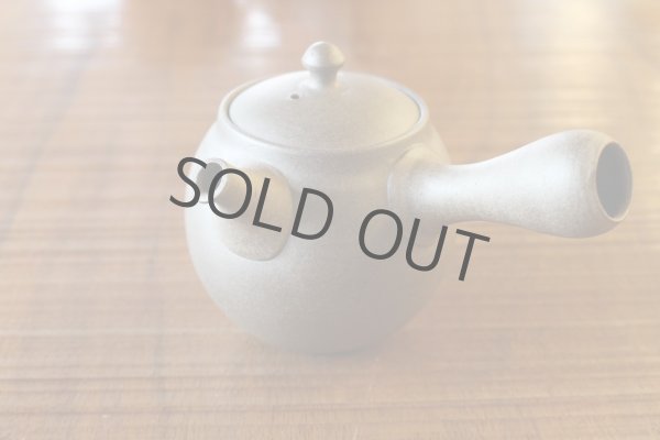 Photo3: Tokoname pottery YT Japanese tea pot kyusu yakishime Yutaka sakura 200ml (3)