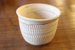 Photo3: Tokoname Japanese tea cup Yunomi Nerikomi carved Kenji (3)