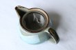 Photo7: Kutani porcelain Ginsai blue glaze Japanese tea pot (7)