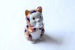 Photo8: Japanese Lucky Cat Kutani Porcelain Maneki Neko Akamori negai H11.5cm (8)
