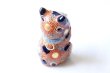 Photo7: Japanese Lucky Cat Kutani Porcelain Maneki Neko Akamori negai H11.5cm (7)