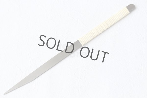 Photo5: Kiridashi Fruit Vegetable Carving knife Okeya Fujimaki thin white 2 steel (5)