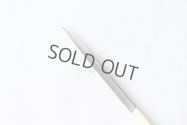 Photo4: Kiridashi Fruit Vegetable Carving knife Okeya Fujimaki thin white 2 steel (4)