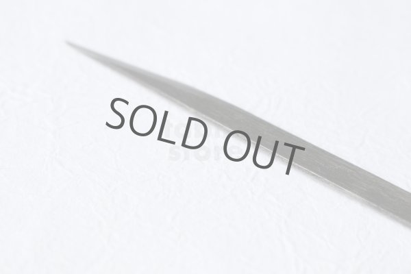 Photo2: Kiridashi Fruit Vegetable Carving knife Okeya Fujimaki thin white 2 steel (2)