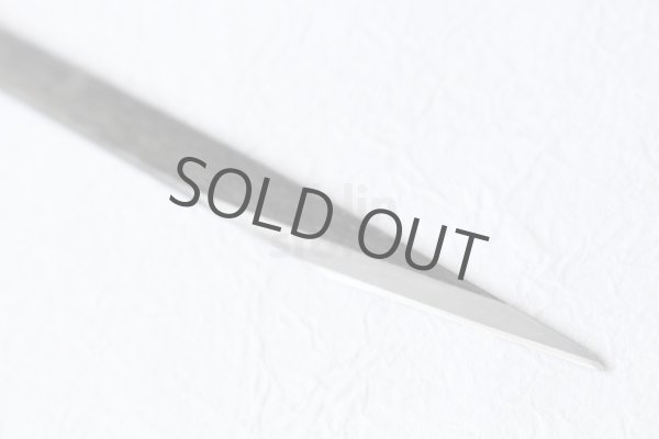 Photo8: Kiridashi Fruit Vegetable Carving knife Okeya Fujimaki thin white 2 steel (8)