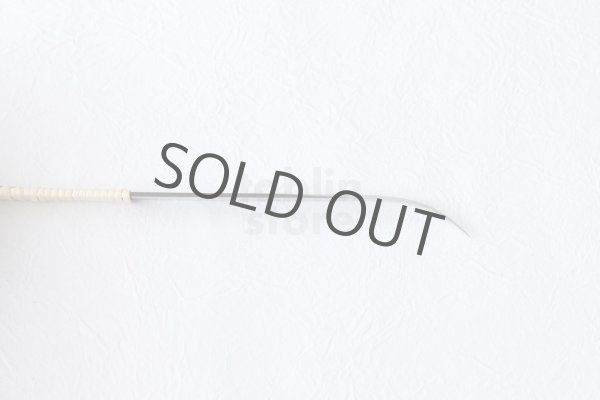 Photo6: Kiridashi Fruit Vegetable Carving knife Okeya Fujimaki thin Curved white 2 steel (6)