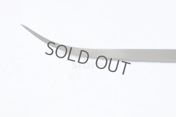 Photo4: Kiridashi Fruit Vegetable Carving knife Okeya Fujimaki thin Curved white 2 steel (4)