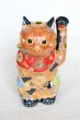 Photo10: Japanese Lucky Cat Kutani Porcelain Maneki Neko sai mori H27cm (10)
