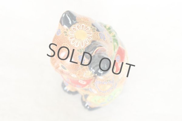 Photo8: Japanese Lucky Cat Kutani Porcelain Maneki Neko sai mori H27cm (8)