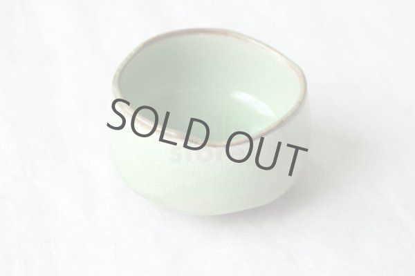 Photo10: Mino yaki ware Japanese tea bowl green glaze chawan Matcha Green Tea (10)