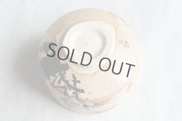 Photo9: Kutani porcelain Japanese Matcha chawan tea bowl plum flower kohaku (9)