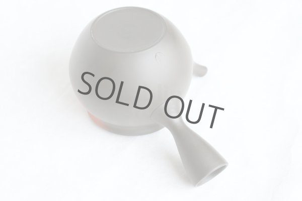 Photo5: Tokoname Japanese tea pot kyusu YT black yohen Shoryu 390ml (5)