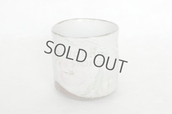 Photo8: Kutani Porcelain yunomi tea cup pottery tumbler cosumosu 380ml (8)