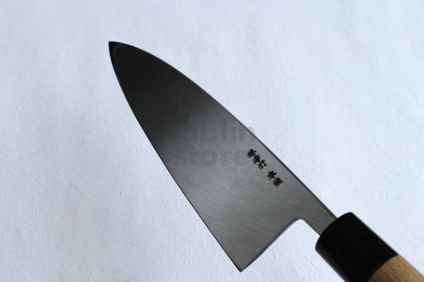 Photo6: Honyaki water quenching SAKAI TAKAYUKI Deba knife Yasuki White-2 steel (6)