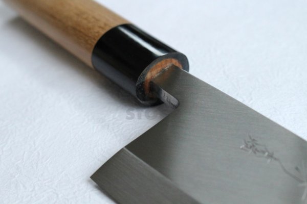 Photo5: Honyaki water quenching SAKAI TAKAYUKI Deba knife Yasuki White-2 steel (5)