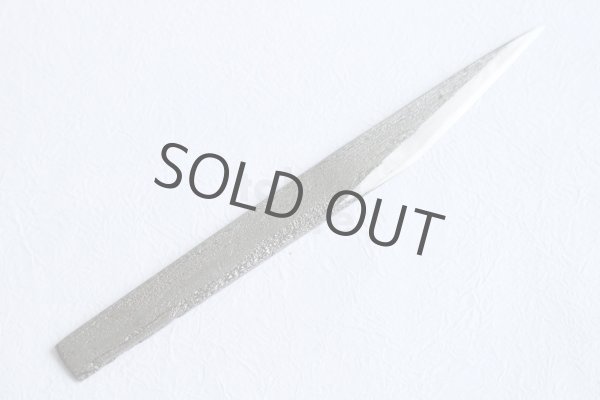 Photo6: Kiridashi kuri kogatana wood grain Takao Shibano Japanese woodworking Knife blue-2 70mm (6)