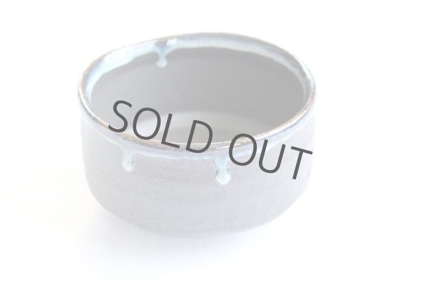 Photo4: Tokoname ware tea bowl Kurohaku nagashi chawan Matcha Green Tea Japanese (4)