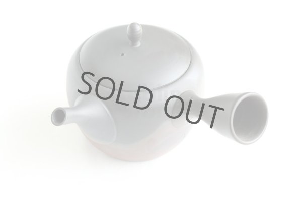 Photo8: Tokoname Japanese tea pot kyusu Gyokko pottery tea strainer komaru yohen 280ml (8)