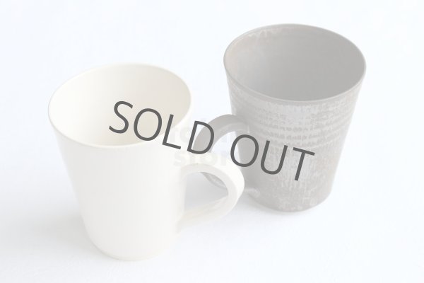 Photo11: Kiyomizu Japanese pottery tea mug coffee cup Daisuke itome white 250ml (11)