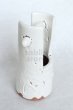 Photo9: Hagi yaki ware Japanese vase white glaze teoka en Seigan H 23.5cm (9)