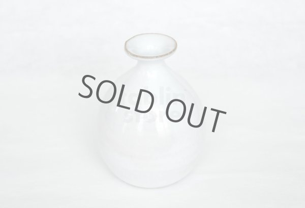 Photo5: Hagi ware Senryuzan climbing kiln Japanese vase yohen single flower H12cm (5)